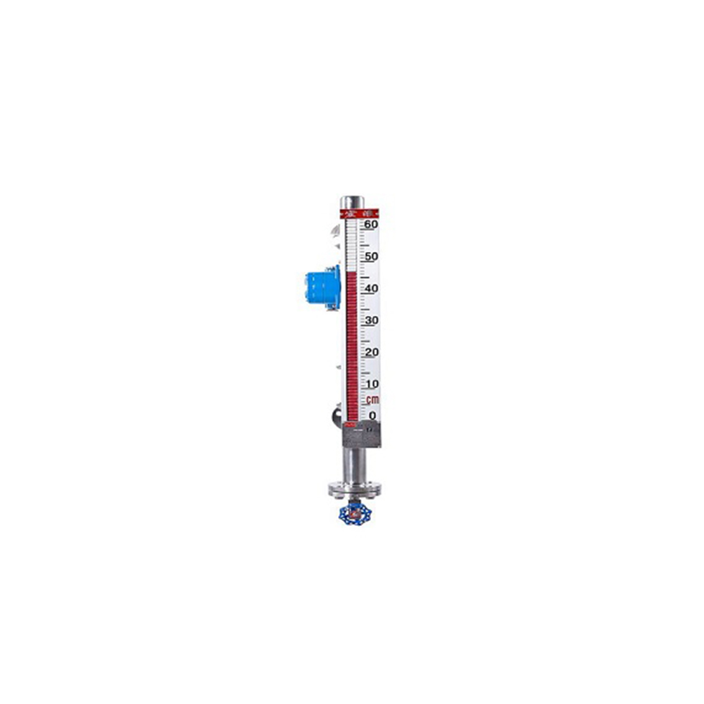 Magnetic flap level transmitter